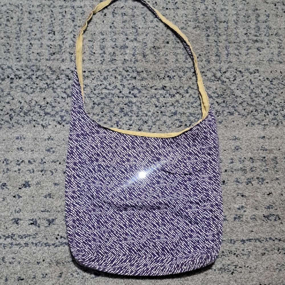 Source Unknown Purple and Tan Shoulder Bag
